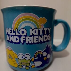 2 pieces. Hello Kitty Blue Rainbow Friends Mug